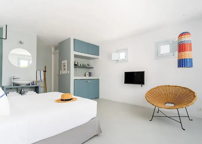 בית נופש Bougainvilla Mykonos Agios Ioannis Diakoftis